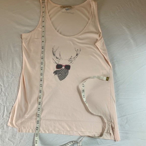See By Chloe Women's 100% Cotton Tank Top Size 4 Excellent Condition Stag Deer - Picture 9 of 9